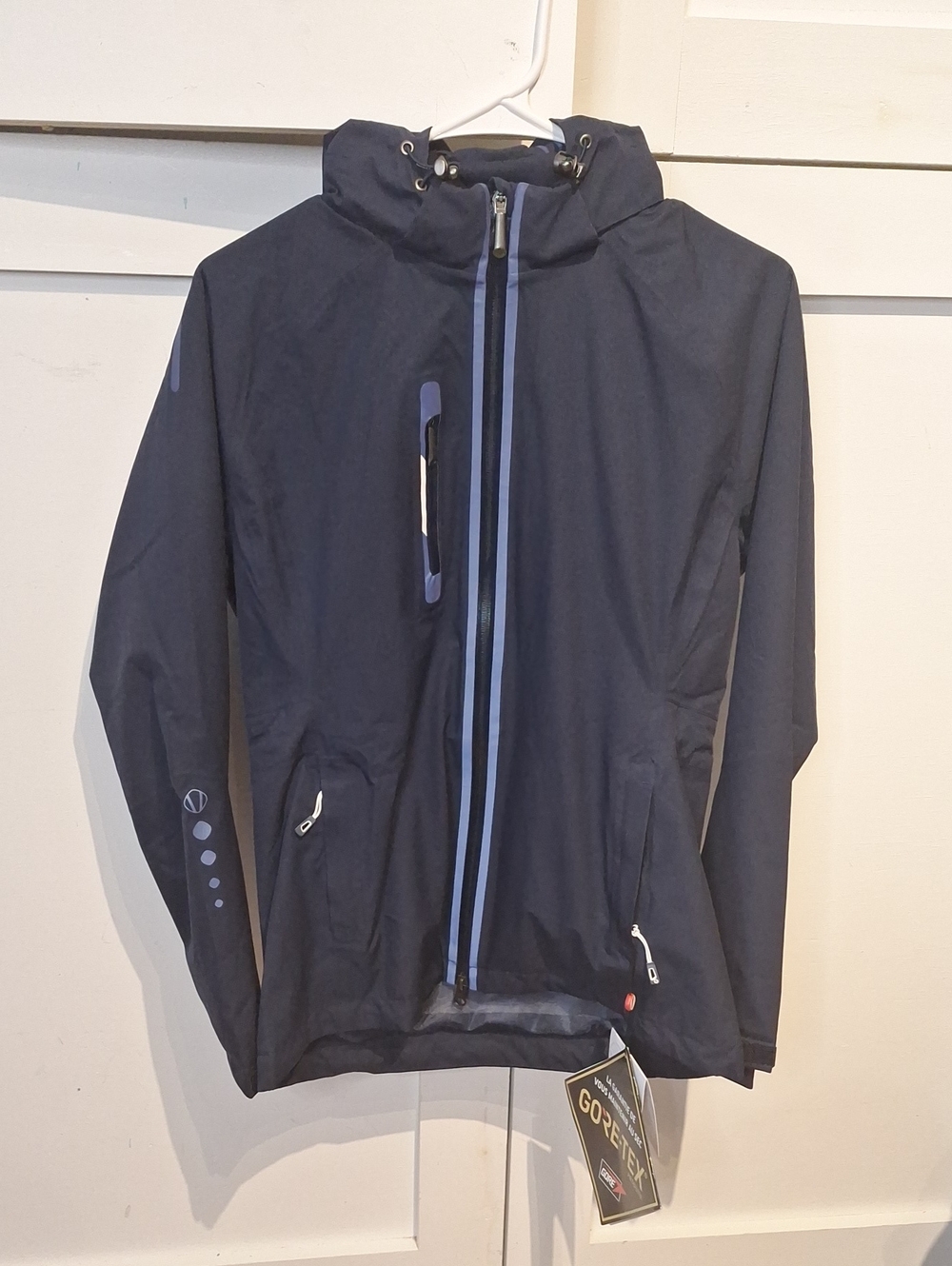 Sunice Navy Blue Waterproof Hooded Utility Jacket